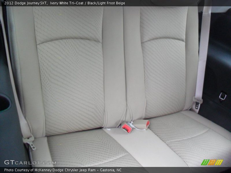 Ivory White Tri-Coat / Black/Light Frost Beige 2012 Dodge Journey SXT