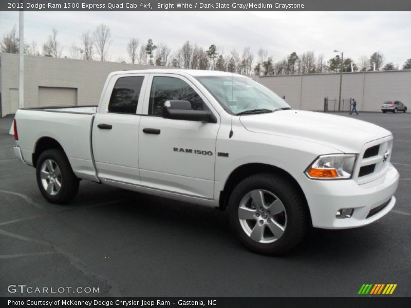  2012 Ram 1500 Express Quad Cab 4x4 Bright White