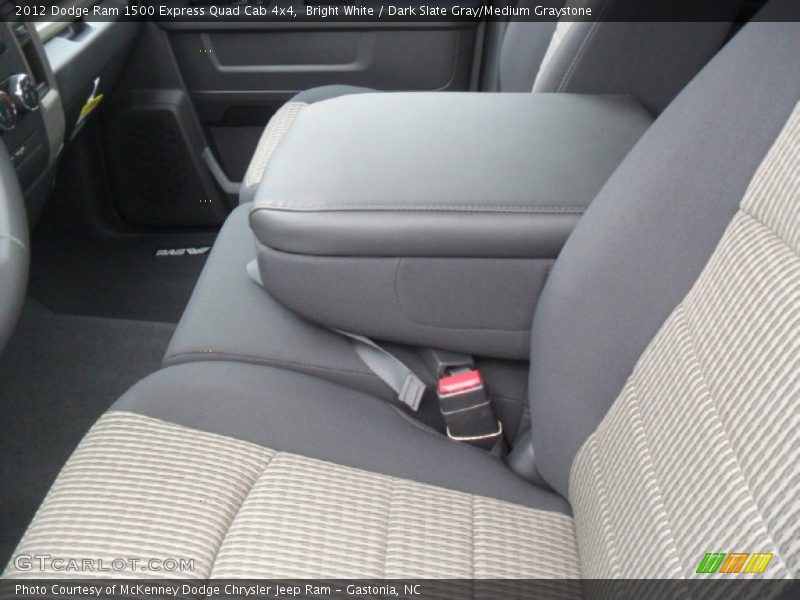 Bright White / Dark Slate Gray/Medium Graystone 2012 Dodge Ram 1500 Express Quad Cab 4x4