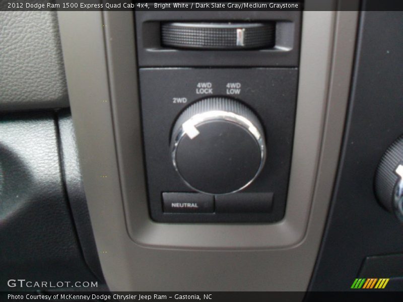 Bright White / Dark Slate Gray/Medium Graystone 2012 Dodge Ram 1500 Express Quad Cab 4x4