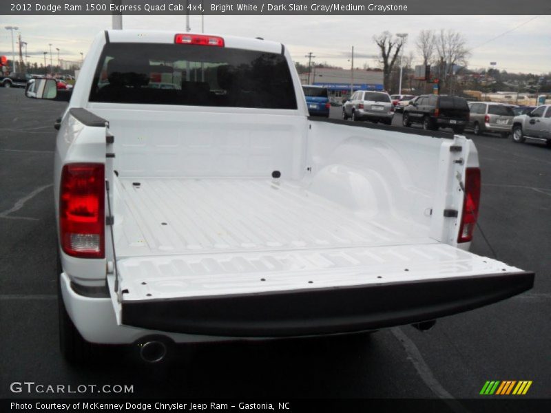 Bright White / Dark Slate Gray/Medium Graystone 2012 Dodge Ram 1500 Express Quad Cab 4x4