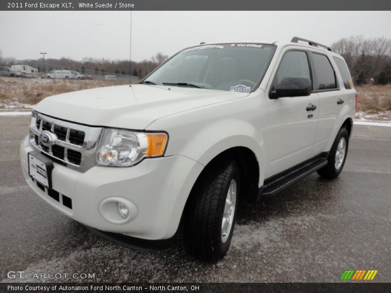 White Suede / Stone 2011 Ford Escape XLT