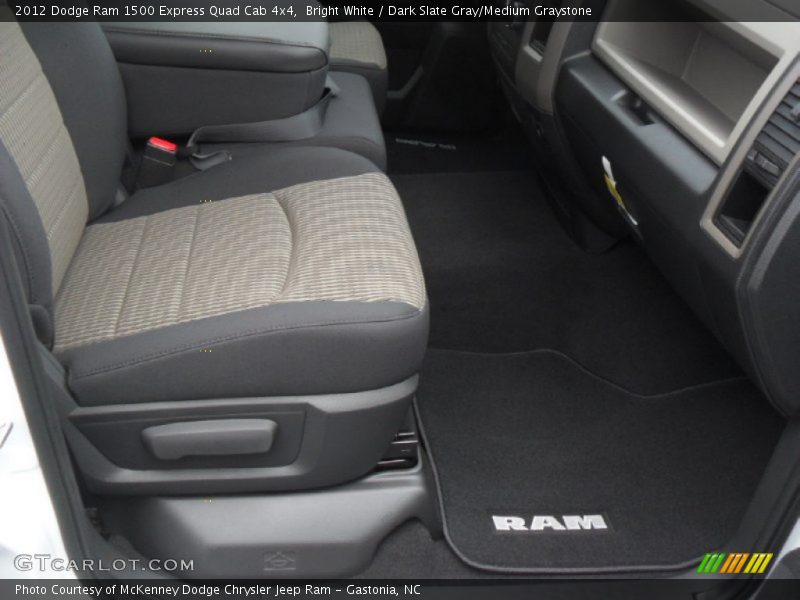 Bright White / Dark Slate Gray/Medium Graystone 2012 Dodge Ram 1500 Express Quad Cab 4x4