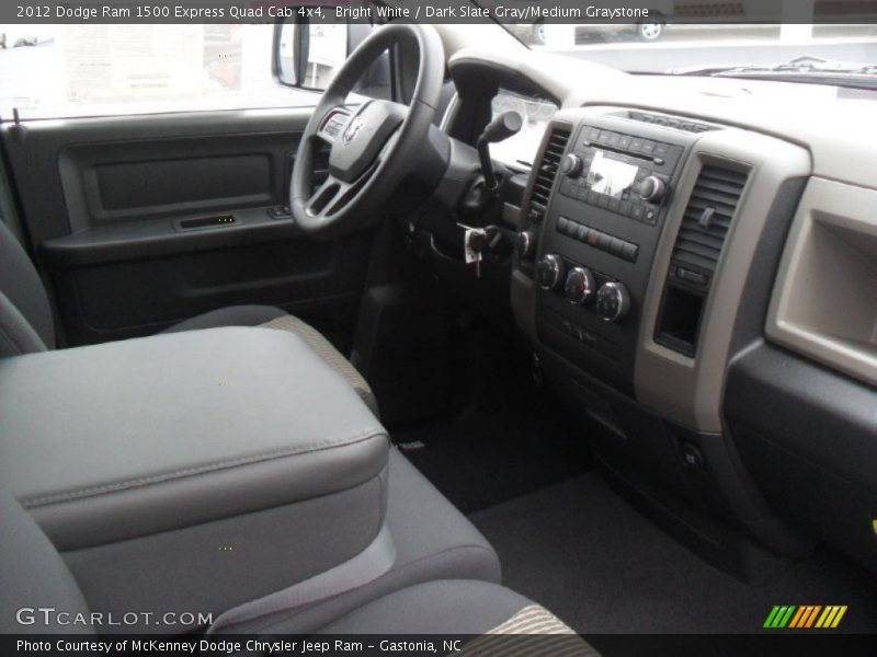 Bright White / Dark Slate Gray/Medium Graystone 2012 Dodge Ram 1500 Express Quad Cab 4x4