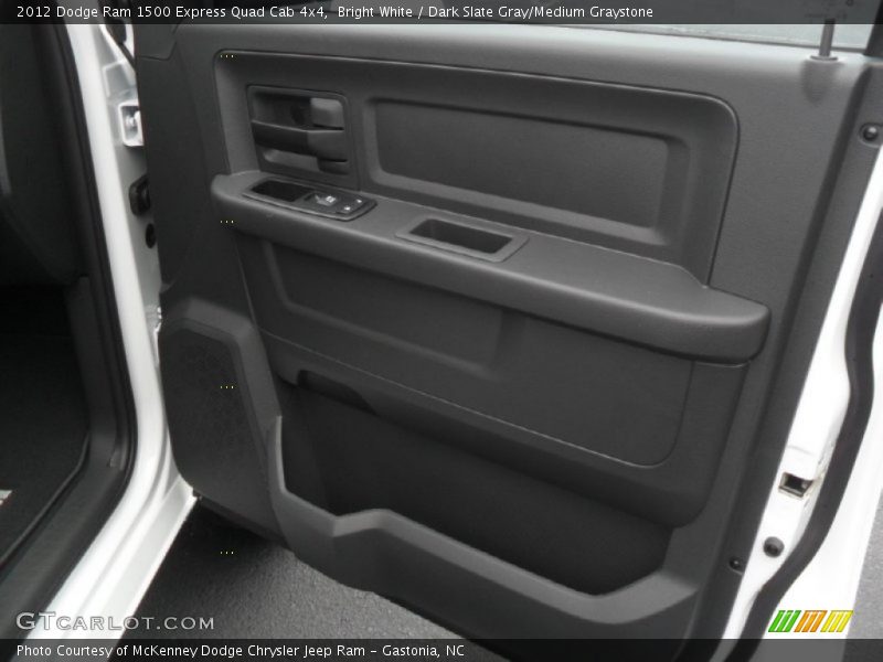 Bright White / Dark Slate Gray/Medium Graystone 2012 Dodge Ram 1500 Express Quad Cab 4x4