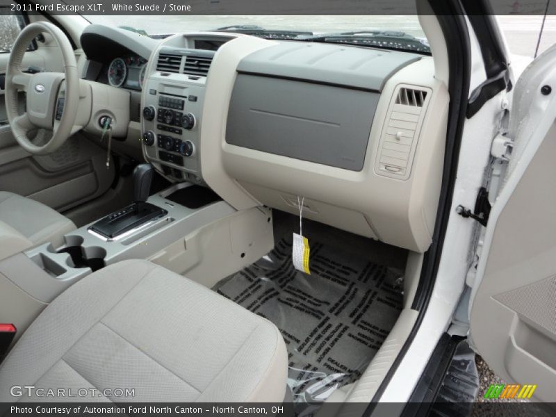 White Suede / Stone 2011 Ford Escape XLT