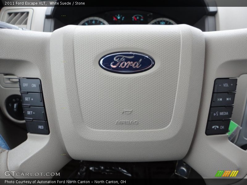 White Suede / Stone 2011 Ford Escape XLT