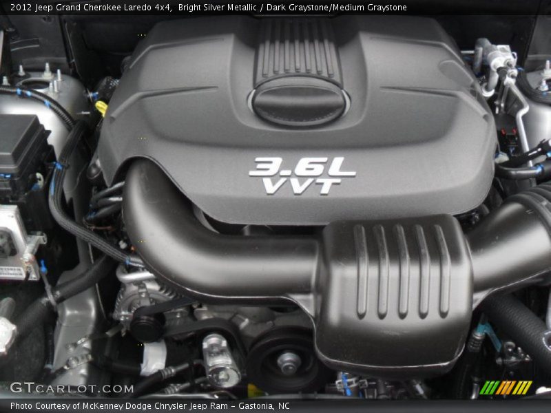  2012 Grand Cherokee Laredo 4x4 Engine - 3.6 Liter DOHC 24-Valve VVT V6