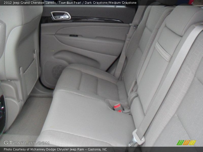 True Blue Pearl / Dark Graystone/Medium Graystone 2012 Jeep Grand Cherokee Laredo