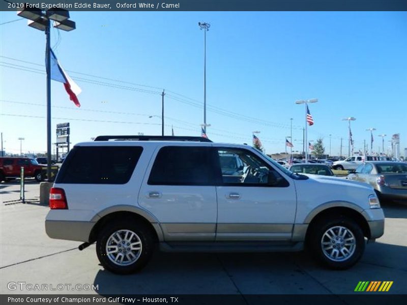 Oxford White / Camel 2010 Ford Expedition Eddie Bauer