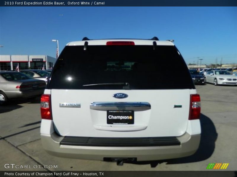 Oxford White / Camel 2010 Ford Expedition Eddie Bauer