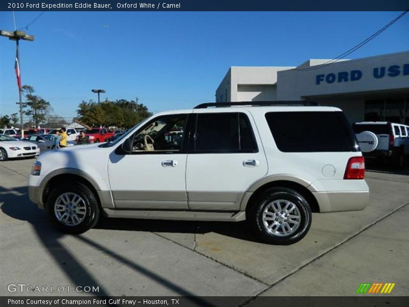 Oxford White / Camel 2010 Ford Expedition Eddie Bauer