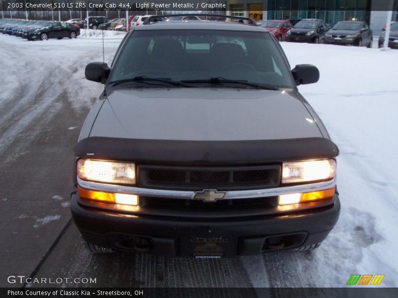Light Pewter Metallic / Graphite 2003 Chevrolet S10 LS ZR5 Crew Cab 4x4