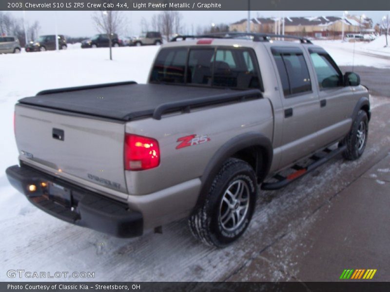 Light Pewter Metallic / Graphite 2003 Chevrolet S10 LS ZR5 Crew Cab 4x4