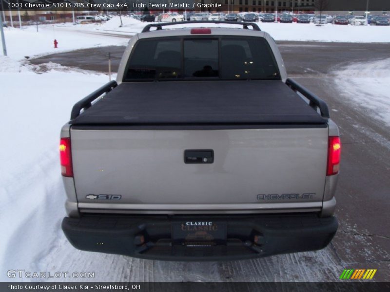 Light Pewter Metallic / Graphite 2003 Chevrolet S10 LS ZR5 Crew Cab 4x4