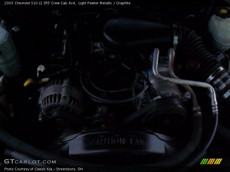 Light Pewter Metallic / Graphite 2003 Chevrolet S10 LS ZR5 Crew Cab 4x4