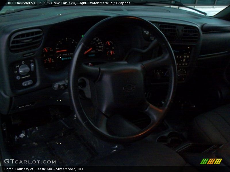 Light Pewter Metallic / Graphite 2003 Chevrolet S10 LS ZR5 Crew Cab 4x4