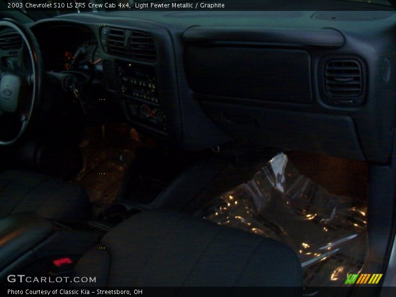 Light Pewter Metallic / Graphite 2003 Chevrolet S10 LS ZR5 Crew Cab 4x4