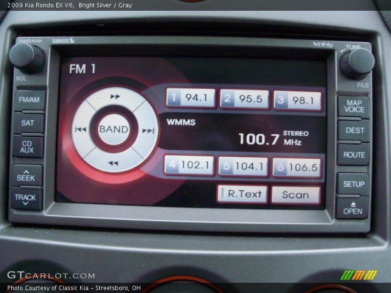 Bright Silver / Gray 2009 Kia Rondo EX V6