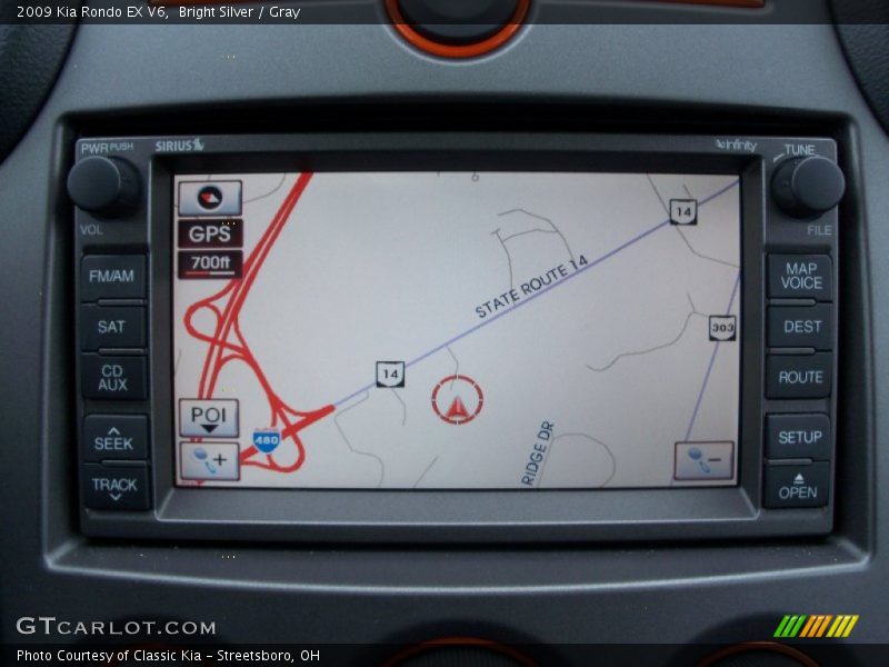Bright Silver / Gray 2009 Kia Rondo EX V6