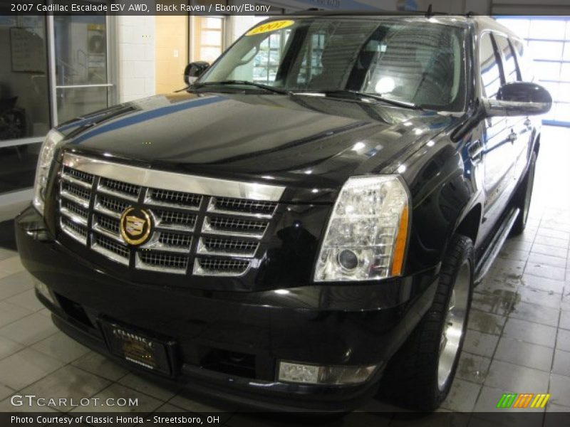 Black Raven / Ebony/Ebony 2007 Cadillac Escalade ESV AWD