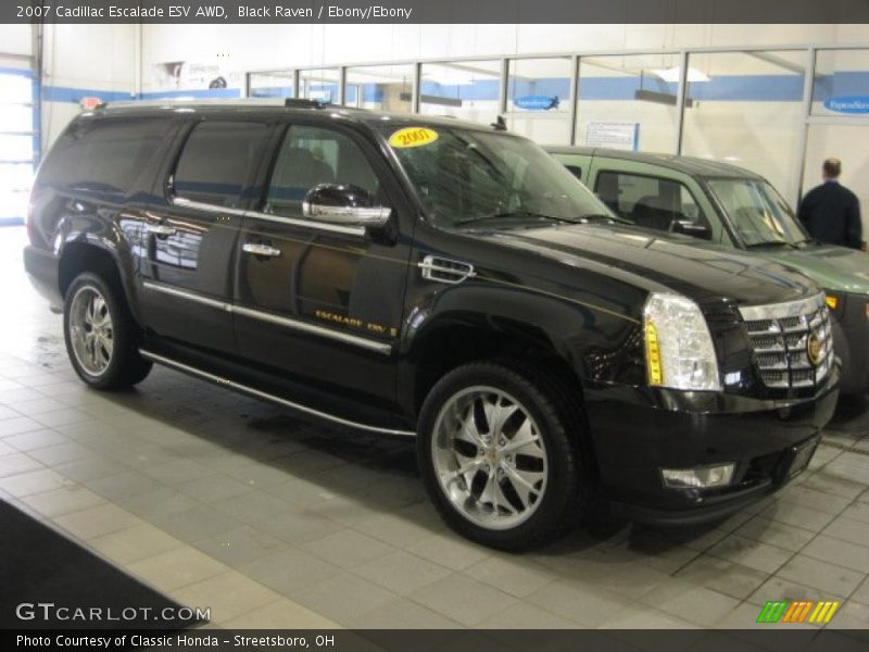 Black Raven / Ebony/Ebony 2007 Cadillac Escalade ESV AWD