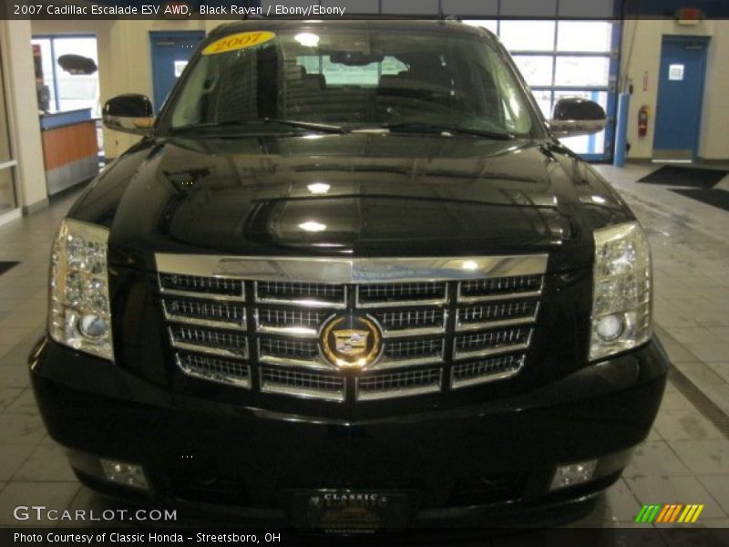 Black Raven / Ebony/Ebony 2007 Cadillac Escalade ESV AWD