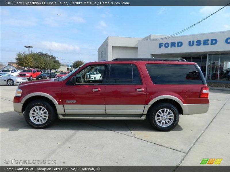 Redfire Metallic / Camel/Grey Stone 2007 Ford Expedition EL Eddie Bauer