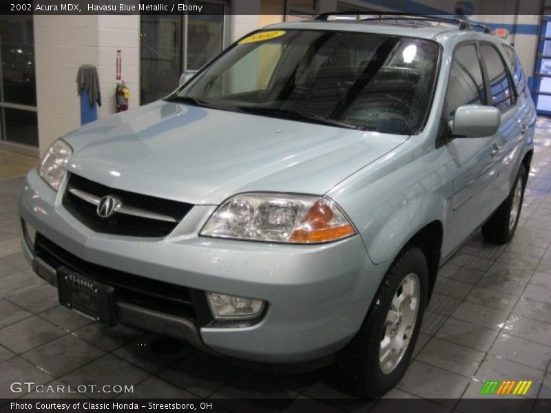 Havasu Blue Metallic / Ebony 2002 Acura MDX