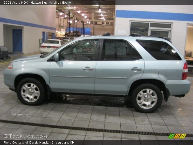 Havasu Blue Metallic / Ebony 2002 Acura MDX