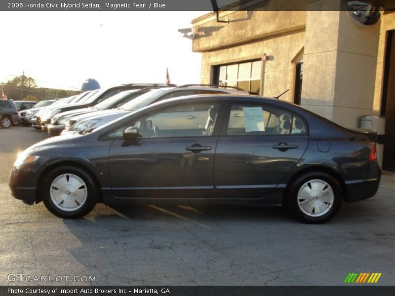 Magnetic Pearl / Blue 2006 Honda Civic Hybrid Sedan