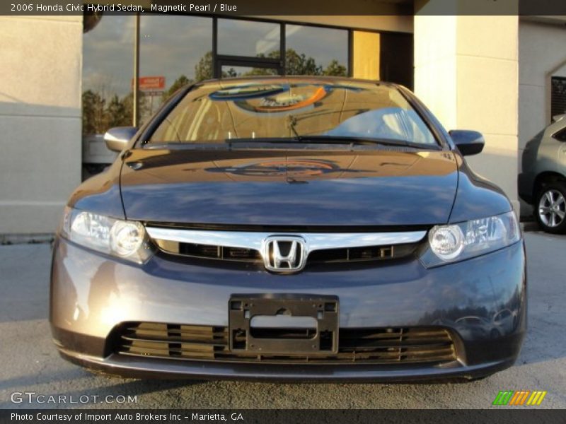 Magnetic Pearl / Blue 2006 Honda Civic Hybrid Sedan