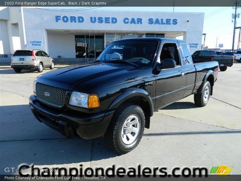 Black / Dark Graphite 2003 Ford Ranger Edge SuperCab