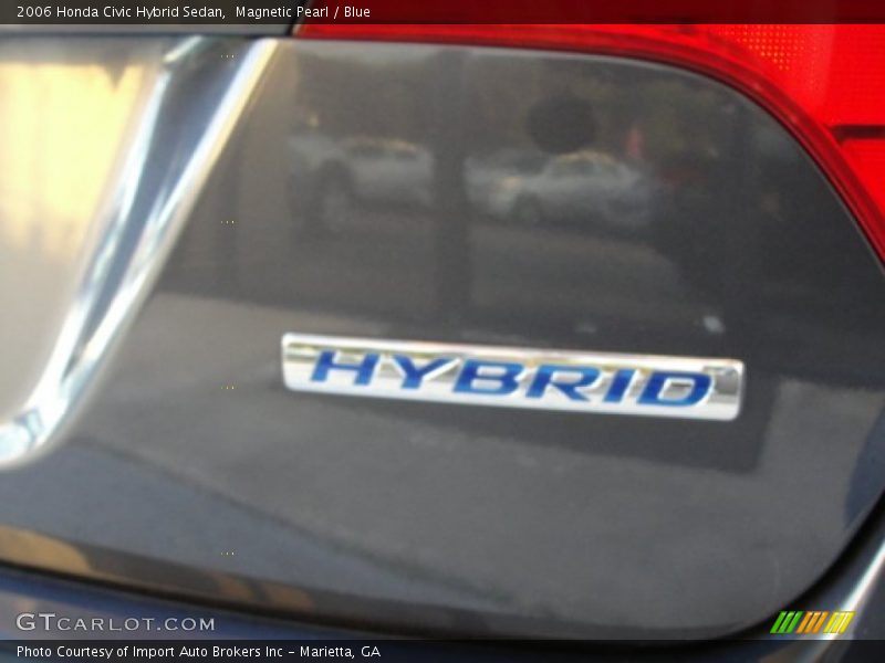 Magnetic Pearl / Blue 2006 Honda Civic Hybrid Sedan