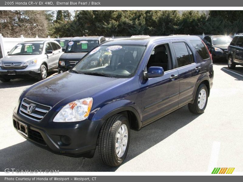 Eternal Blue Pearl / Black 2005 Honda CR-V EX 4WD