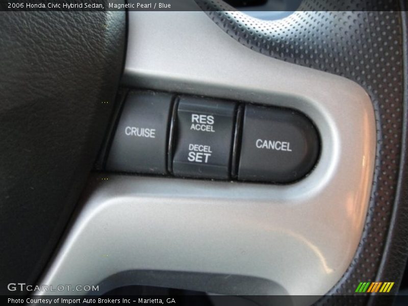Magnetic Pearl / Blue 2006 Honda Civic Hybrid Sedan