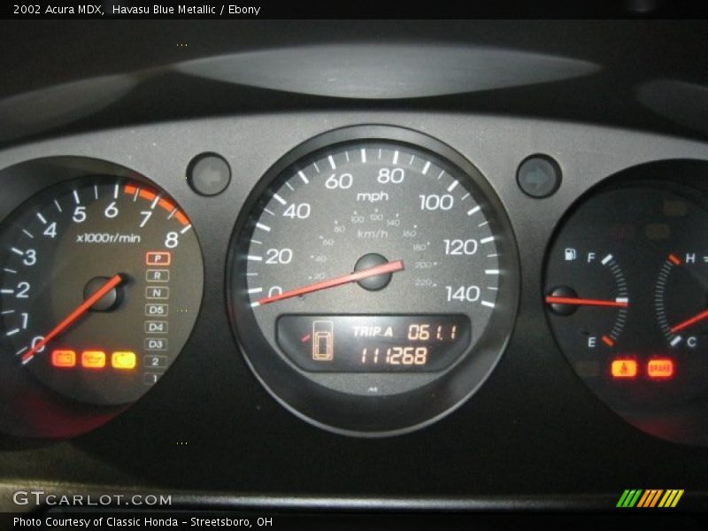 Havasu Blue Metallic / Ebony 2002 Acura MDX