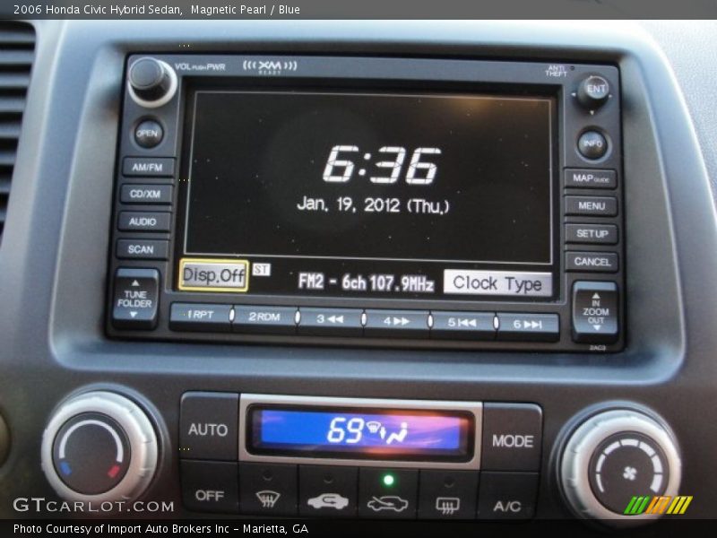 Magnetic Pearl / Blue 2006 Honda Civic Hybrid Sedan
