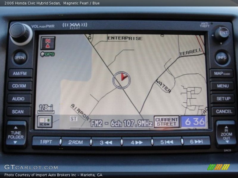 Magnetic Pearl / Blue 2006 Honda Civic Hybrid Sedan