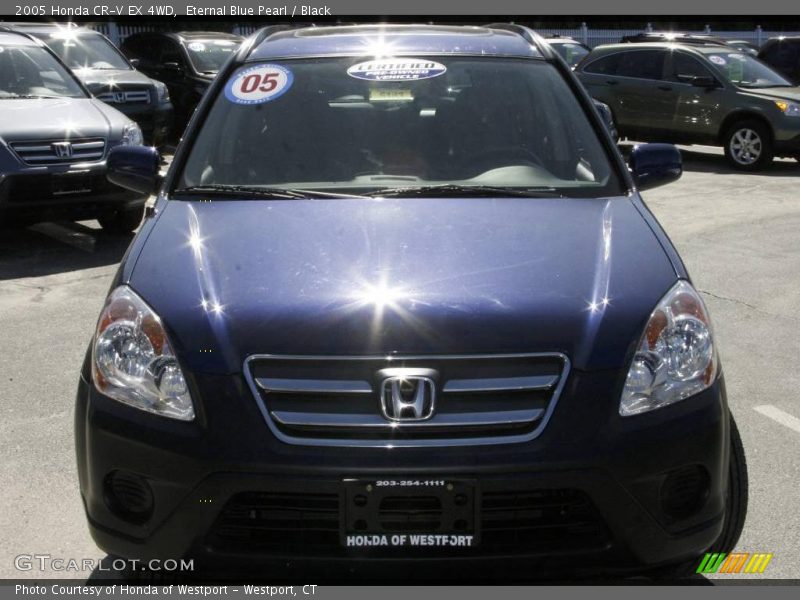 Eternal Blue Pearl / Black 2005 Honda CR-V EX 4WD