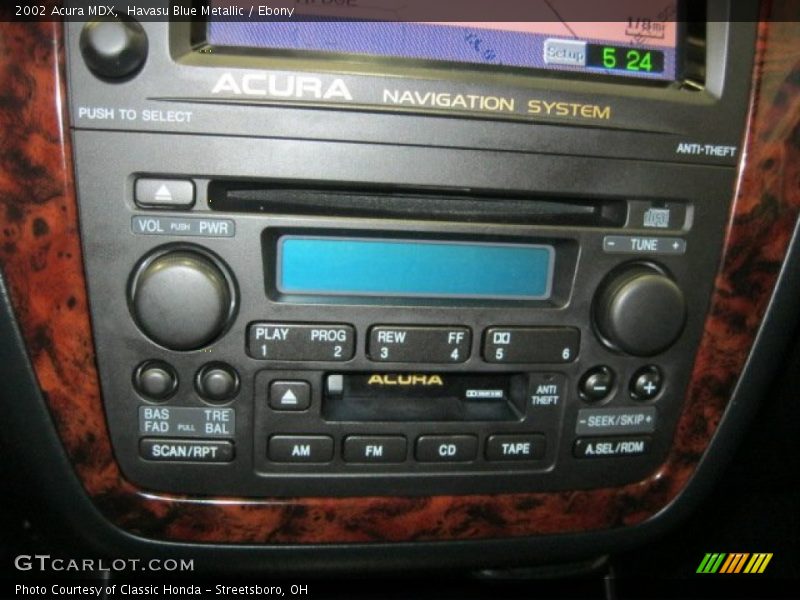 Havasu Blue Metallic / Ebony 2002 Acura MDX