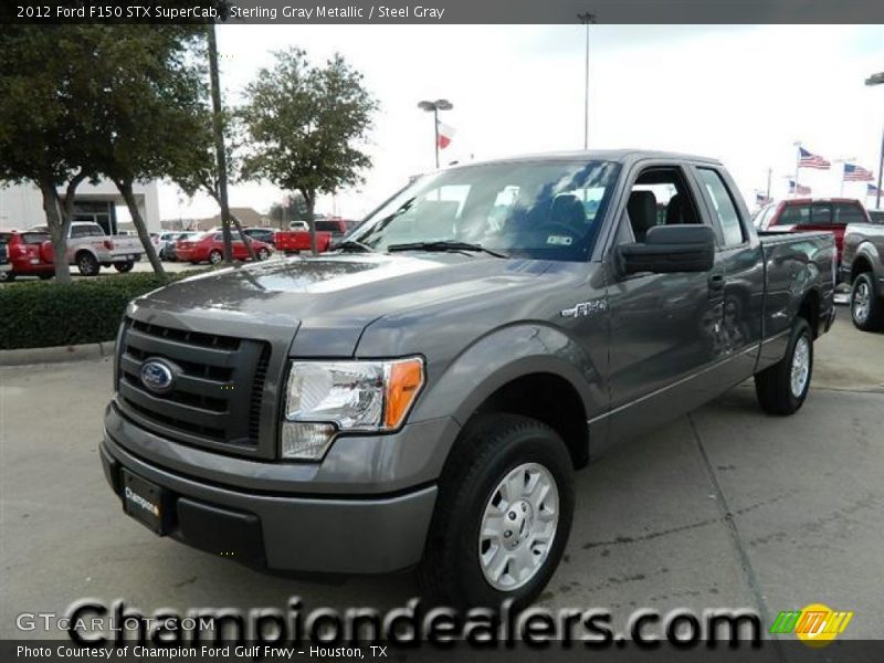 Sterling Gray Metallic / Steel Gray 2012 Ford F150 STX SuperCab