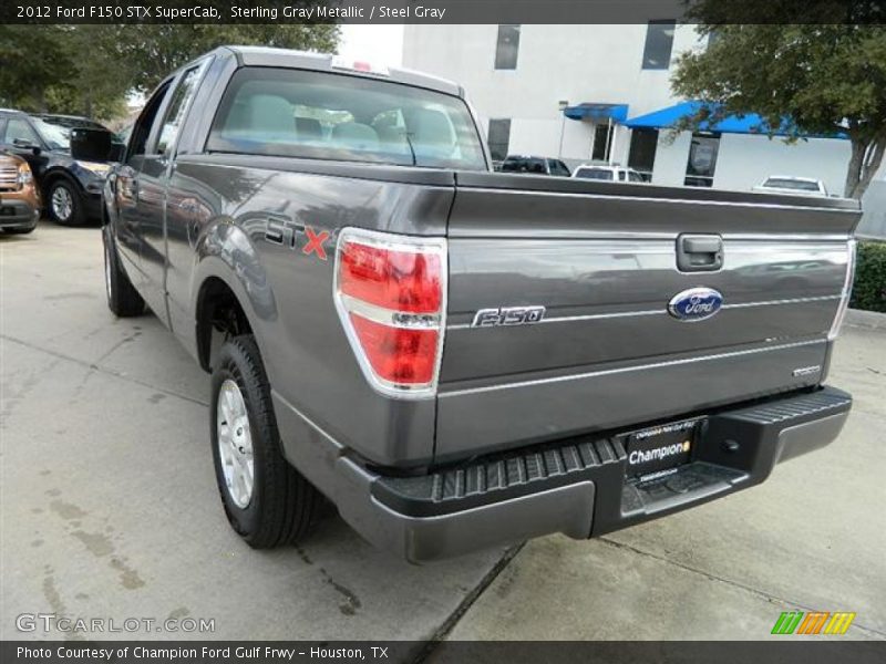 Sterling Gray Metallic / Steel Gray 2012 Ford F150 STX SuperCab