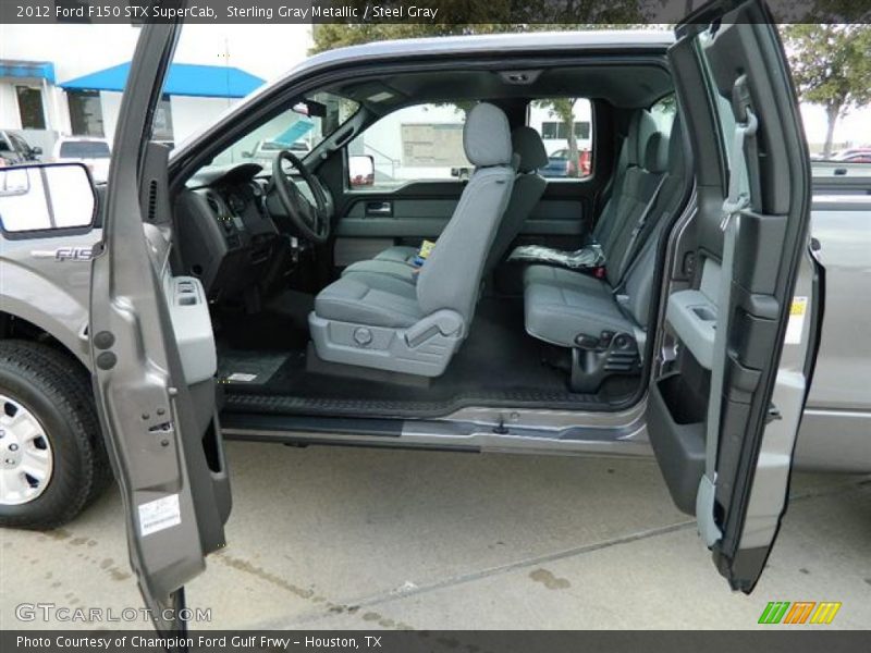  2012 F150 STX SuperCab Steel Gray Interior