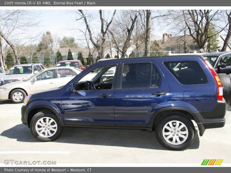 Eternal Blue Pearl / Black 2005 Honda CR-V EX 4WD