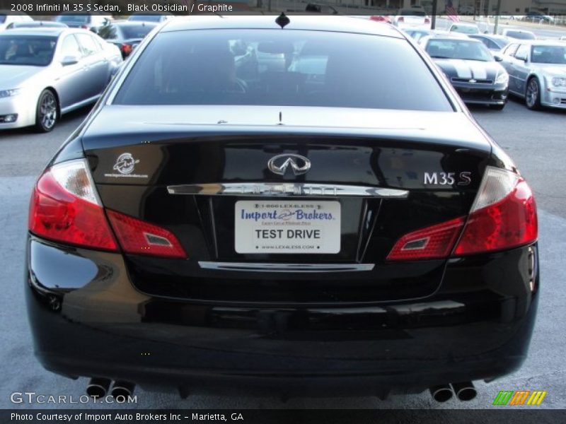 Black Obsidian / Graphite 2008 Infiniti M 35 S Sedan