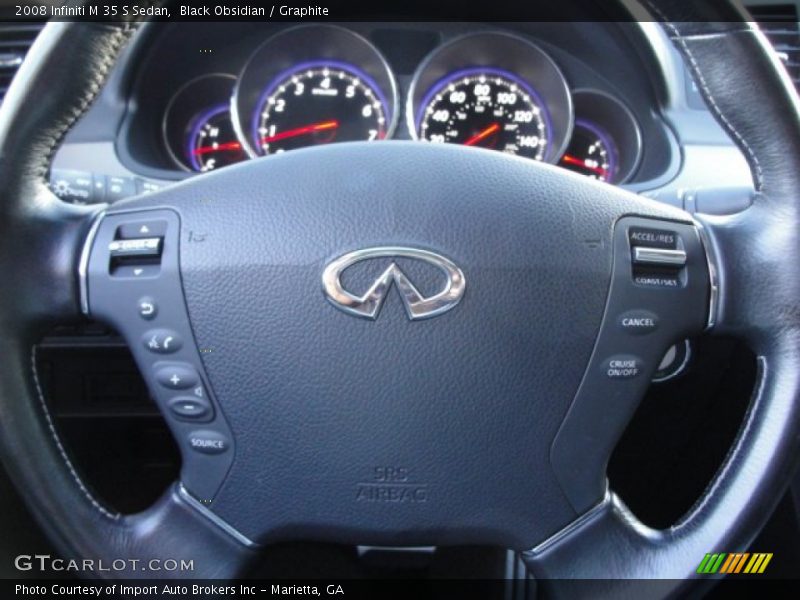 Black Obsidian / Graphite 2008 Infiniti M 35 S Sedan