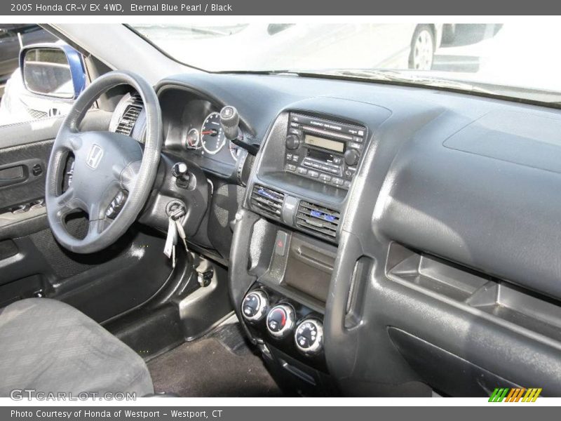 Eternal Blue Pearl / Black 2005 Honda CR-V EX 4WD