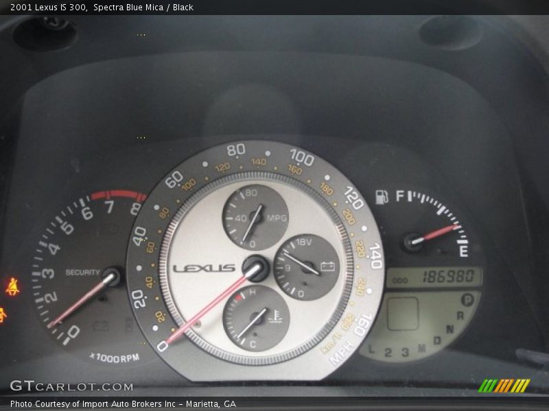 Spectra Blue Mica / Black 2001 Lexus IS 300