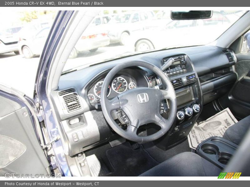 Eternal Blue Pearl / Black 2005 Honda CR-V EX 4WD